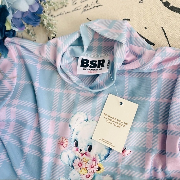 NWT By Samii Ryan x Care Bears Doll’s Kill See-through Turtleneck Mesh Bodysuit - Picture 6 of 8
